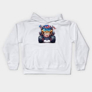 4th of July Monster Truck #3 Kids Hoodie